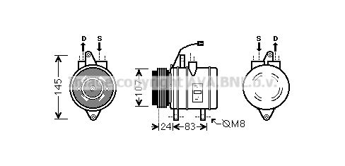 AVA QUALITY COOLING Компрессор, кондиционер DWK096